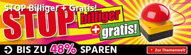 STOP Billiger + Gratis!