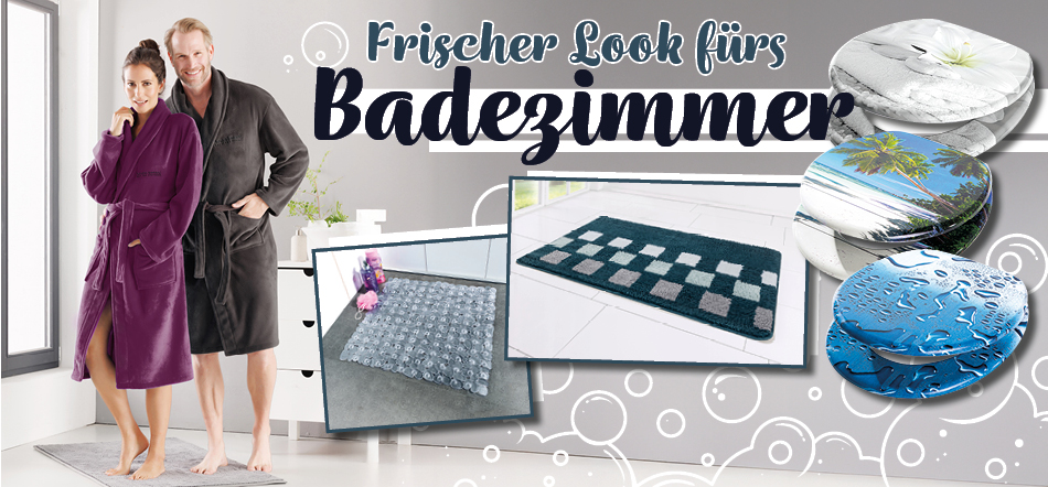 Frischer Look fürs Badezimmer. Zum Thema mit den Badezimmer-Angeboten