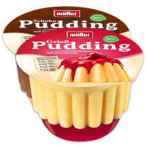 Pudding mit Soße