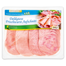 Delikatess Frischwurst Aufschnitt