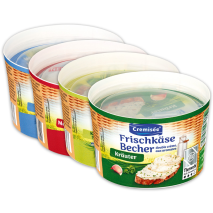 Frischkäse Becher