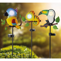 LED-Solar-Tierstecker Rolling Eyes