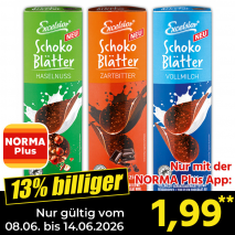 Nur gültig vom 08.06. bis 14.06.2026 und nur mit der NORMA Pluss App 13% billiger: 1,99