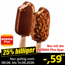 Nur gültig vom 08.06. bis 14.06.2026 und nur mit der NORMA Pluss App 25% billiger: –,59