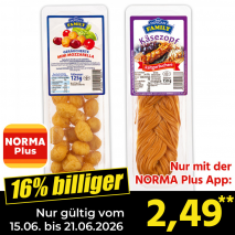 Nur gültig vom 15.06. bis 21.06.2026 und nur mit der NORMA Pluss App 16% billiger: 2,49